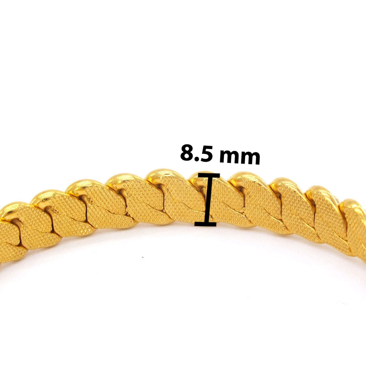Adana Burma Bilezik – 22K Echtgold-vergoldet – 8,5 mm