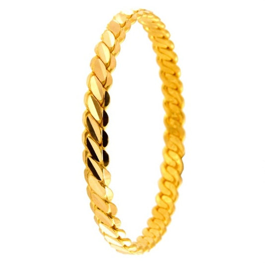 Adana Burma Bilezik – 22K Echtgold-vergoldet – 7 mm