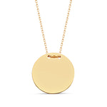 Disc necklace (custom engraving)