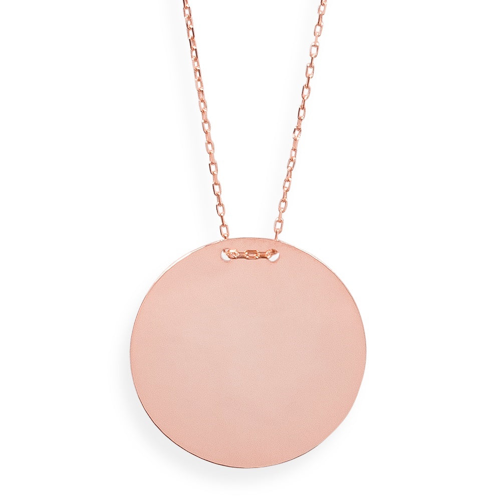 Disc necklace (custom engraving)